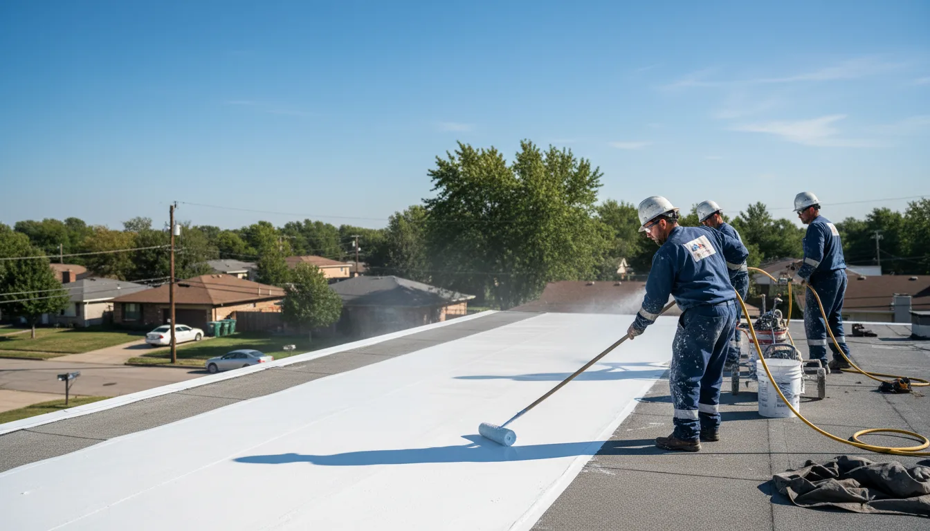 Commercial roof coating in Pana, IL near me